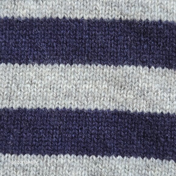 NWT J. Crew Wool/Cashmere Striped Skinny Scarf - Picture 6 of 11